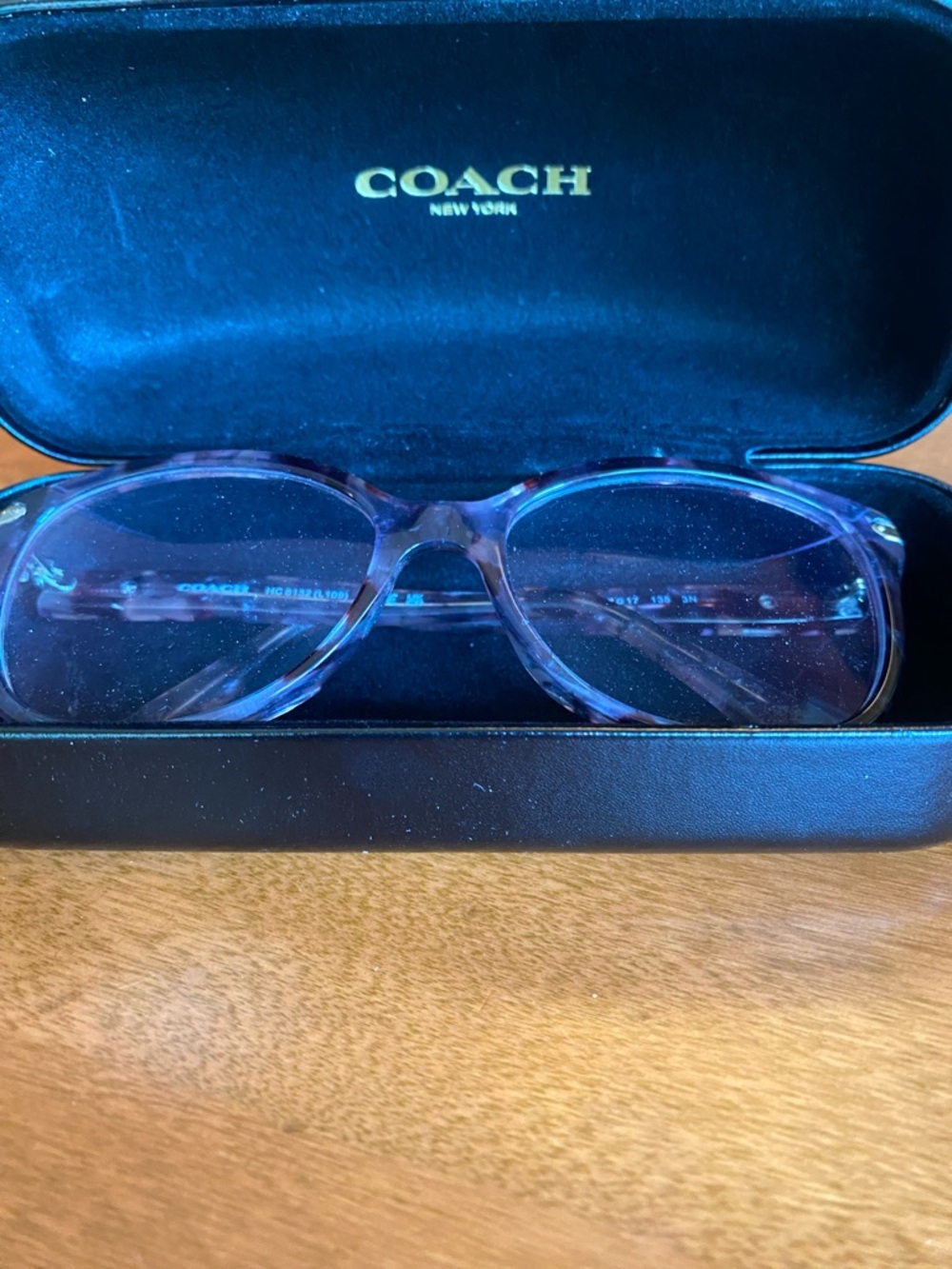 Coach Purple Tortoiseshell Eyeglass Frames Only